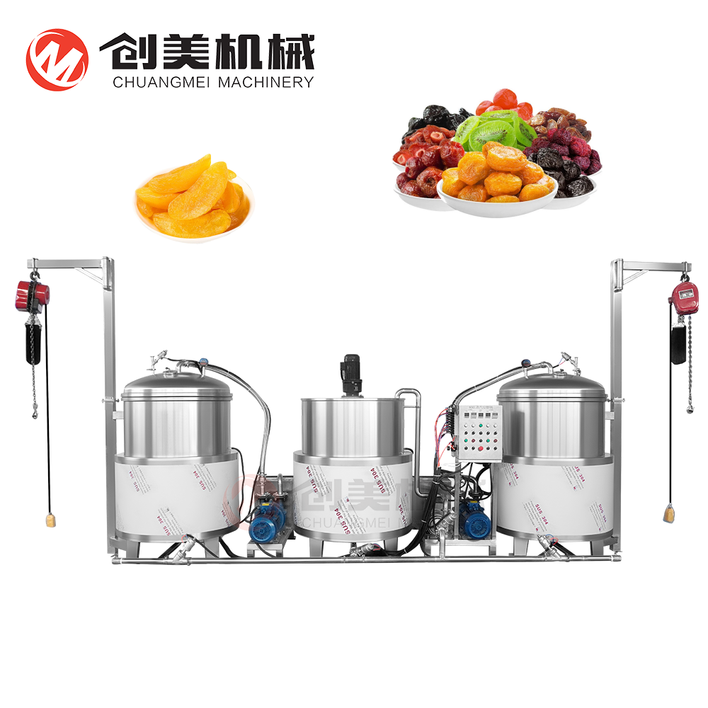 Azúcar de fruta preservada máquina de inmersión para fechas espino ciruelas etc.